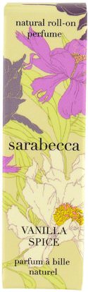 Sarabecca, Natural Roll-On Perfume, Vanilla Spice.25 fl oz (7.5 ml) ,حمام، الجمال