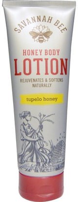 Savannah Bee Company Inc, Honey Body Lotion, Tupelo Honey, 8 fl oz (236 ml) ,حمام، الجمال، المستحضرات أرغان والزبدة، غسول الجسم