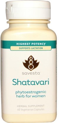 Savesta, Shatavari, 60 Vegetarian Capsules ,الأعشاب، شاتافاري، نساء