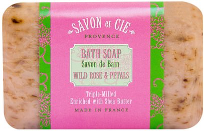 Savon et Cie, Bath Soap, Wild Rose Petals, 7 oz (200 g) ,حمام، الجمال، الصابون