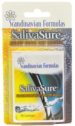 Scandinavian Formulas, SalivaSure, 90 Lozenges ,والصحة، وجفاف الفم