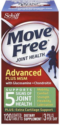 Schiff, Move Free Joint Health, Glucosamine Chondroitin Plus MSM, 120 Coated Tablets ,شيف التحرك مجانا