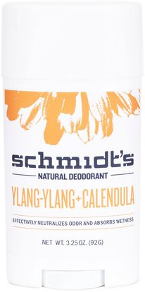 Schmidts Natural Deodorant, Ylang-Ylang + Calendula, 3.25 oz (92 g) ,حمام، الجمال، مزيل العرق