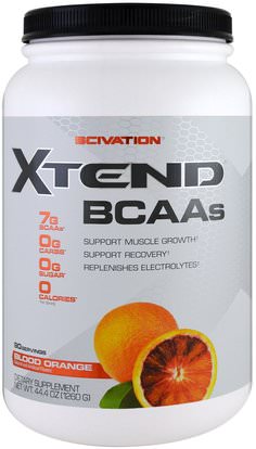 Scivation, Xtend, BCAAs, Blood Orange, 44.4 oz (1260 g) ,والرياضة، تجريب