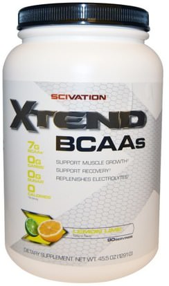 Scivation, Xtend, BCAAs, Lemon Lime, 45.5 oz (1291 g) ,الرياضة، تجريب، الرياضة