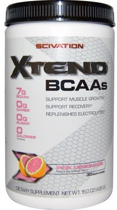 Scivation, Xtend, BCAAs, Pink Lemonade, 15.0 oz (426 g) ,الرياضة، تجريب، الرياضة