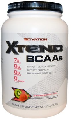 Scivation, XTend, BCAAs, Strawberry Kiwi, 43.3 oz (1228 g) ,الرياضة، تجريب، الرياضة