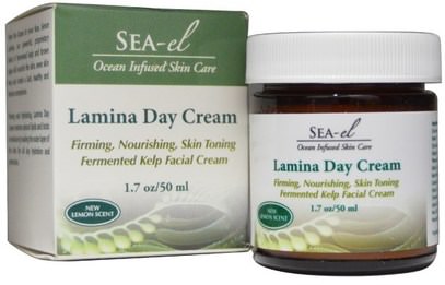 Sea el, Lamina Day Cream, New Lemon Scent, 1.7 oz (50 ml) ,الصحة، الجلد، الكريمات اليوم، الجمال، العناية بالوجه، نوع الجلد العادي لتجف الجلد
