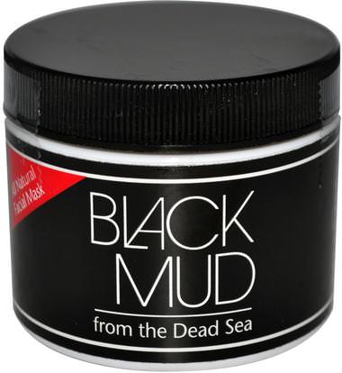 Sea Minerals, Black Mud, All Natural Facial Mask, 3 oz ,الجمال، أقنعة الوجه، أقنعة الطين