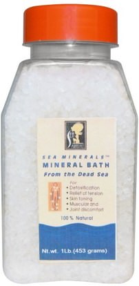 Sea Minerals, Mineral Bath from the Dead Sea, 1 lb (453 g) ,حمام، الجمال، أملاح الاستحمام