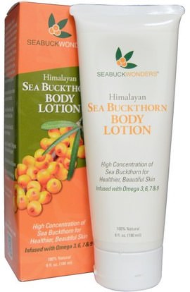 SeaBuckWonders, Himalayan, Sea Buckthorn Body Lotion, 6 fl oz (180 ml) (Discontinued Item) ,حمام، الجمال، البحر النبق الجمال، حمام أوميغا