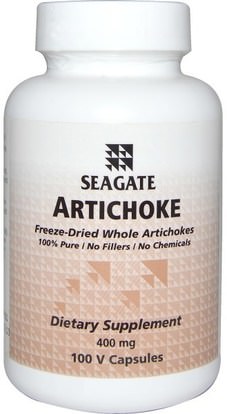 Seagate, Artichoke, 400 mg, 100 Veggie Caps ,الصحة، دعم الكوليسترول، الخرشوف