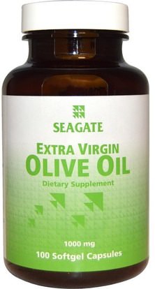 Seagate, Extra Virgin Olive Oil, 1000 mg, 100 Softgel Capsules ,المكملات الغذائية، مكملات زيت الزيتون، كيتو ودية