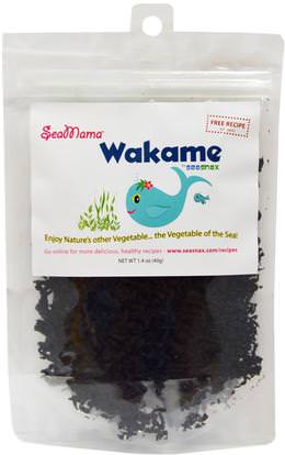 SeaSnax, SeaMama, Wakame Flakes, 1.4 oz (40 g) ,المكملات الغذائية، الطحالب المختلفة