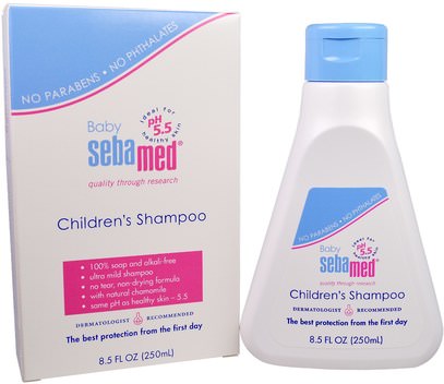 Sebamed USA, Childrens Shampoo, 8.5 fl oz (250 ml) ,حمام، الجمال، شعر، فروة الرأس، الشامبو، مكيف، شامبو أطفال
