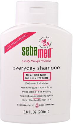 Sebamed USA, Everyday Shampoo, 6.8 fl oz (200 ml) ,حمام، الجمال، الشعر، فروة الرأس، الشامبو، مكيف