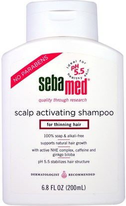 Sebamed USA, Scalp Activating Shampoo, for Thinning Hair, 6.8 fl oz (200 ml) ,حمام، الجمال، دقة بالغة، فروة الرأس، الشامبو