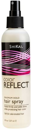 Shikai, Color Reflect, Maximum Hold Hair Spray, 8 fl oz (237 ml) ,حمام، الجمال، الشعر، فروة الرأس، رذاذ الشعر الطبيعي
