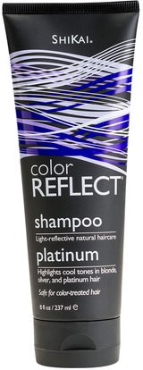 Shikai, Color Reflect, Shampoo, Platinum, 8 fl oz (237 ml) ,حمام، الجمال، دقة بالغة، فروة الرأس، الشامبو