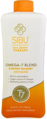 Sibu Beauty, Omega-7 Blend, Everyday Sea Berry Juice Blend, 25.35 fl oz (750 ml) ,المكملات الغذائية، أوميغا 7، أوميغا 7 النبق البحر