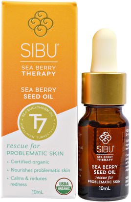 Sibu Beauty, Sea Berry Seed Oil, 10 ml ,حمام، الجمال، البحر النبق الجمال