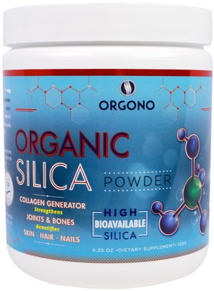 Silicium Laboratories LLC, Orgono, Organic Silica Powder, 4.23 oz (120 g) ,المكملات الغذائية، المعادن، السيليكا (السيليكون)