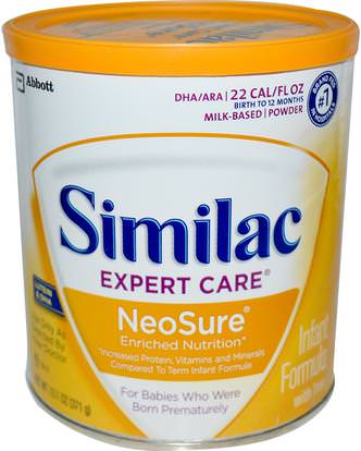 Similac, Expert Care, NeoSure, Infant Formula with Iron, 13.1 oz (371 g) ,صحة الأطفال، حليب الأطفال والحليب المجفف، المكملات الغذائية، التغذية الروتينية