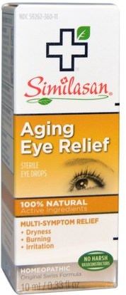 Similasan, Aging Eye Relief, 0.33 fl oz / 10 ml ,المكملات الغذائية، المثلية، العناية بالعيون، الرعاية للرؤية، قطرات العين