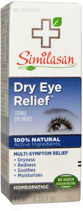 Similasan, Dry Eye Relief, Sterile Eye Drops, 0.33 fl oz (10 ml) ,والصحة، والعناية بالعين، والرعاية للرؤية، قطرات العين