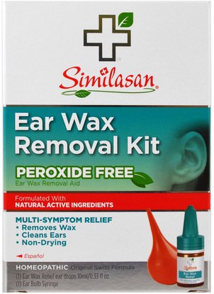 Similasan, Ear Wax Removal Aid, 0.33 fl oz (10 ml) ,المكملات الغذائية، المثلية، الأذن السمع وطنين