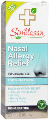 Similasan, Nasal Allergy Relief, 0.68 fl oz (20 ml) ,الصحة، صحة الأنف، بخاخ الأنف، الحساسية، الحساسية