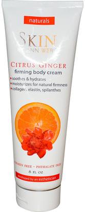 Skin By Ann Webb, Firming Body Cream, Citrus Ginger, 8 fl oz ,حمام، الجمال، غسول الجسم، إلتحم، السيلوليت