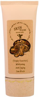 Skinfood, Mushroom Multi Care BB Cream SPF 20 PA+, #1 Bright Skin, 50 g ,حمام، الجمال، ماكياج، ماكياج السائل، العناية بالوجه، سف العناية بالوجه
