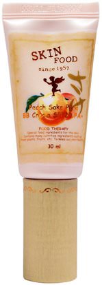 Skinfood, Peach Sake Pore BB Cream SPF20 PA+, Natural Beige, 30 ml ,حمام، الجمال، العناية بالوجه، سف، تجميل الوجه، كير