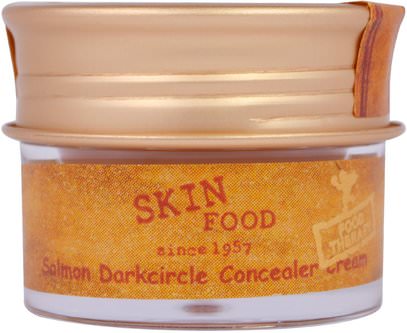 Skinfood, Salmon Dark Circle Concealer Cream, No.1 Salmon Blooming, 1.4 oz. ,حمام، الجمال، ماكياج، السائل ماكياج