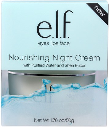 العناية بالبشرة E.L.F. Cosmetics, Nourishing Night Cream, 1.76 oz (50 g)