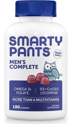 SmartyPants, Mens Complete, 180 Gummies ,الفيتامينات، الفيتامينات المتعددة، غوميس الفيتامينات، الرجال الفيتامينات