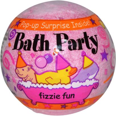 Smith & Vandiver, Bath Party Fizzie Fun, 2.2 oz (60 g) ,حمام، الجمال، أملاح الاستحمام