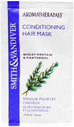Smith & Vandiver, Conditioning Hair Mask, Wheat Protein & Panthenol.75 fl oz (22 ml) ,حمام، الجمال، الشعر، فروة الرأس، الشامبو، مكيف