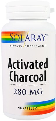 Solaray, Activated Charcoal, 280 mg, 90 Capsules ,Herb-sa