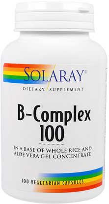 Solaray, B-Complex 100, 100 Veggie Caps ,الفيتامينات، فيتامين ب المعقدة
