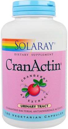 Solaray, CranActin, Cranberry AF Extract, 180 Vegetarian Capsules ,الأعشاب، التوت البري