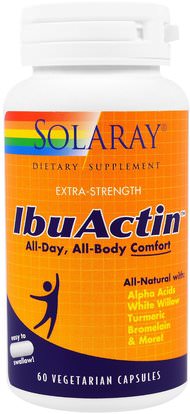Solaray, IbuActin, Extra-Strength, 60 Veggie Caps ,والصحة، والعظام، وهشاشة العظام، والصحة المشتركة