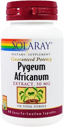 Solaray, Pygeum Africanum Extract, 50 mg, 60 Capsules ,الصحة، الرجال، بيجيوم