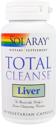 Solaray, Total Cleanse, Liver, 60 Veggie Caps ,الصحة، السموم