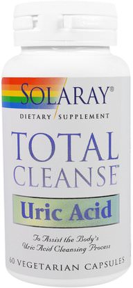 Solaray, Total Cleanse, Uric Acid, 60 Veggie Caps ,الصحة، السموم