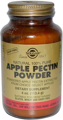 Solgar, Apple Pectin Powder, 4 oz (113.4 g) ,المكملات الغذائية، الألياف، التفاح البكتين