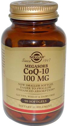 Solgar, Megasord CoQ-10, 100 mg, 90 Softgels ,المكملات الغذائية، أنزيم q10، coq10