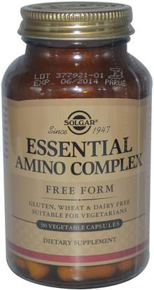 Solgar, Essential Amino Complex, 90 Vegetable Capsules ,المكملات الغذائية، والأحماض الأمينية