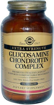 Solgar, Glucosamine Chondroitin Complex, Extra Strength, 150 Tablets ,المكملات الغذائية، شوندروتن الجلوكوزامين